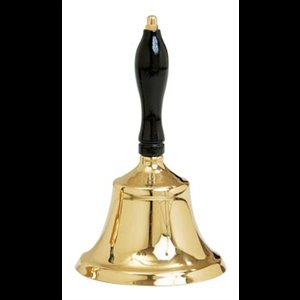 Cloche en laiton poli 6'' x 10'' (15.2 x 25.5 cm)