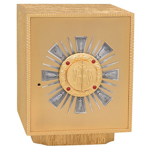 Tabernacle, Gold Plated 15.25'' H. x 12'' W x 12.25'' D.