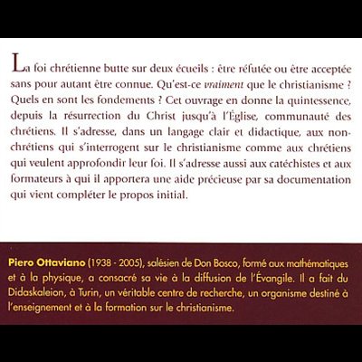 Fondements du Christianisme, Les